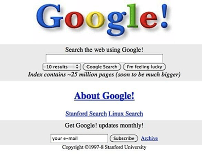 Google home page