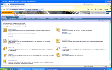 SAP Employee Menu