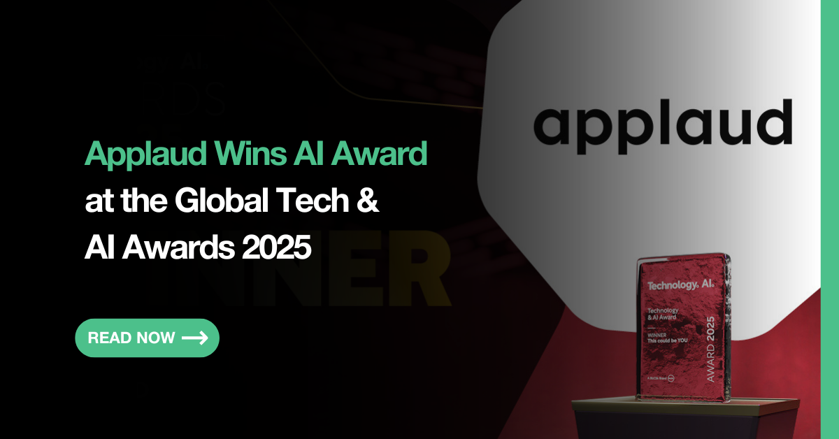 Applaud Wins Top AI Award at Global Tech & AI Awards 2025