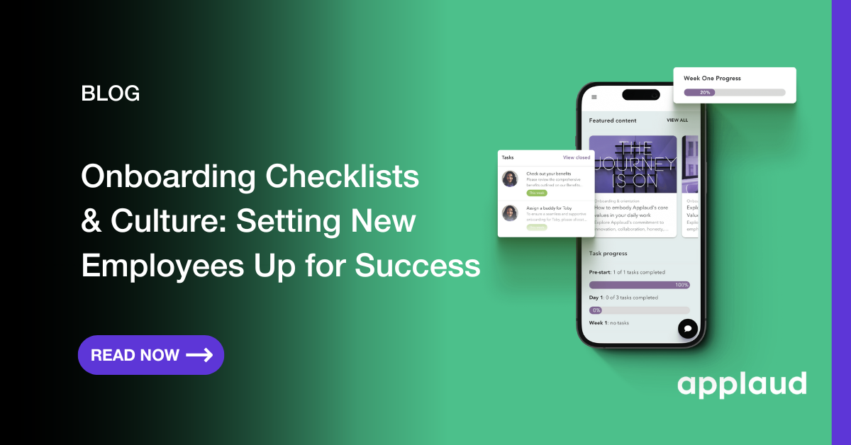 Onboarding Checklists & Culture: Setting New Employees Up for Success