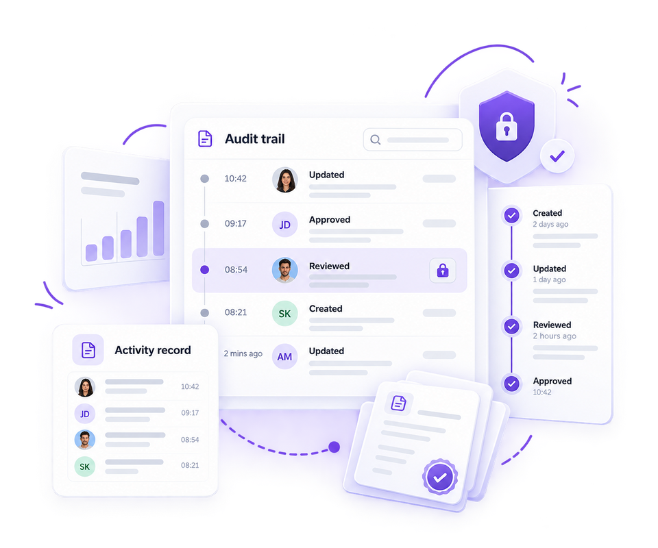 Pastel Audit Trail Dashboard Illustration-1
