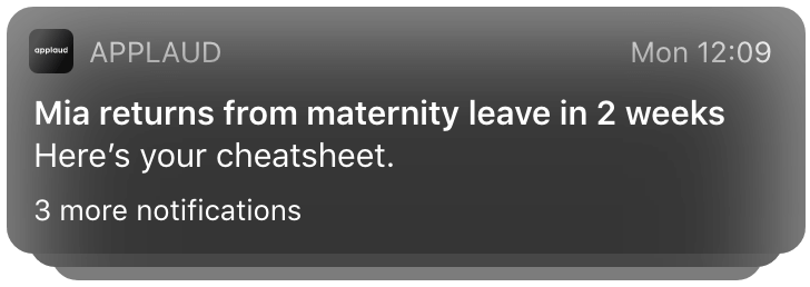 Applaud push notifications