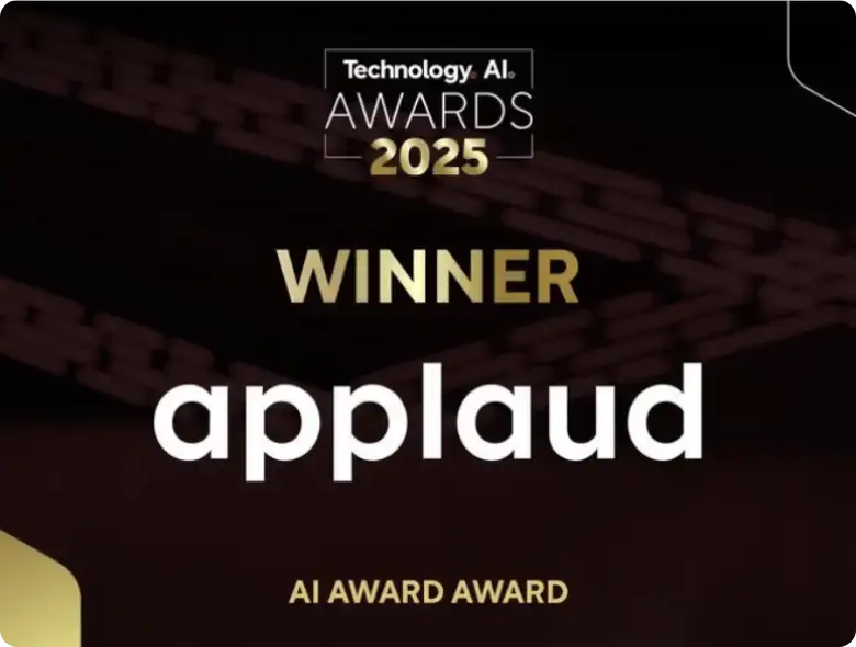 Technology AI Awards 2025 - Best AI Winner - Applaud HR